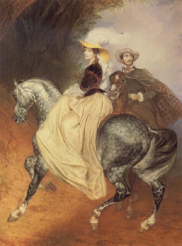 Karl Briullov Riders oil painting image